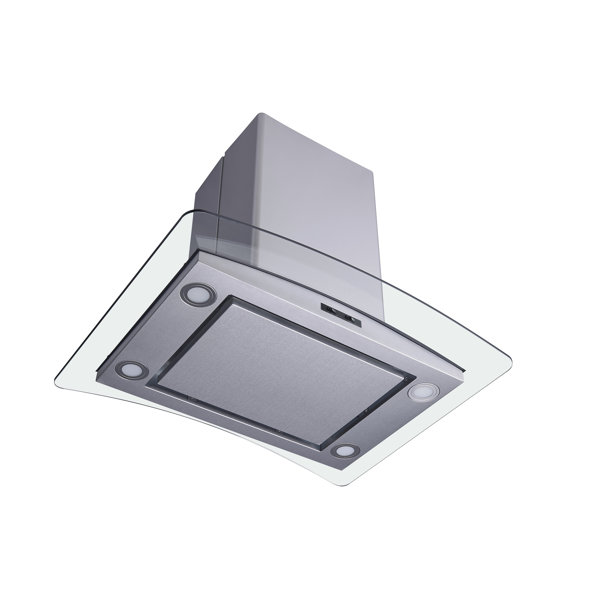 Winflo 36" 267 CFM Convertible Island Range Hood in Stainless Steel